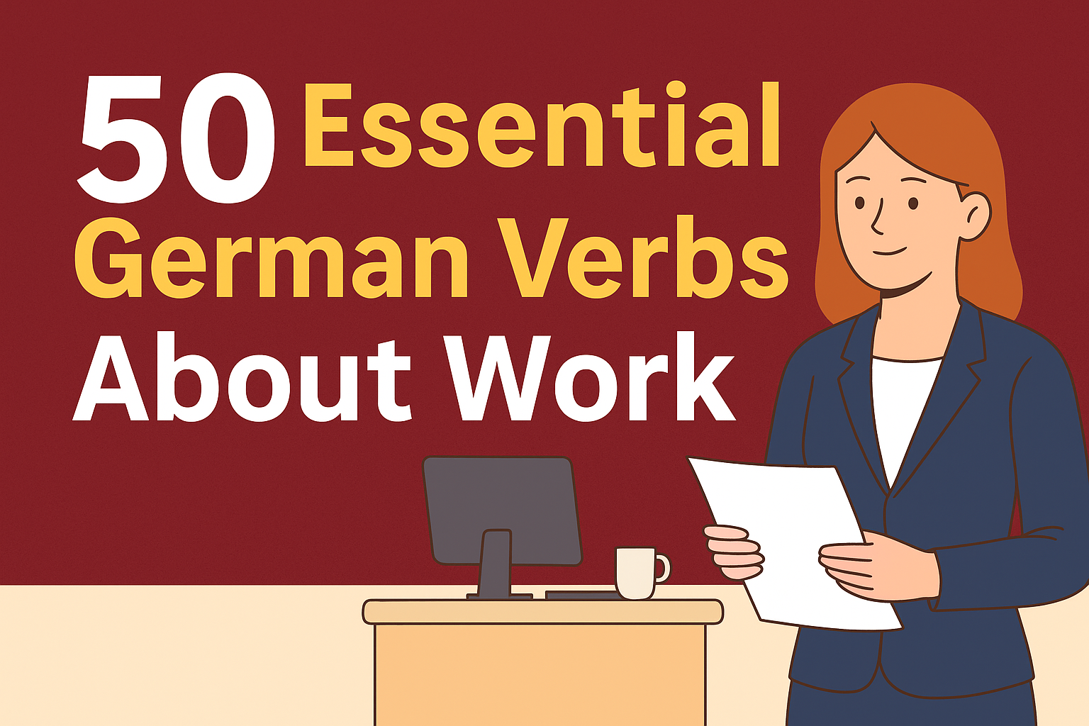 50 Essential German Verbs About Work — Learn to Speak Like a Native at the Office
